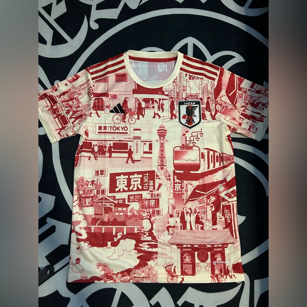 Adidas Special Edition Tokyo Japan Red National Team Japanese Soccer Jersey Kit